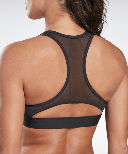 Reebok（リーボック）の「 ヒーロー ミディアムインパクト レーサー ブラ / Hero Medium-Impact Racer Bra（スポーツブラ・レディース・ホワイト/ブラック/ネイビー・LARGE/X-LARGE/X-SMALL/SMALL/MEDIUM）」の5枚目の写真