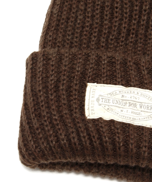 goa（ゴア）の「ﾘﾌﾞ編みｶﾗｰﾆｯﾄｷｬｯﾌﾟ（ニットキャップ/ビーニー・レディース・ブラウン/ベージュ/ネイビー/マスタード/モカ・FREE）」の10枚目の写真