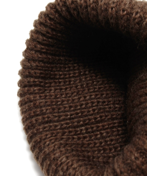 goa（ゴア）の「ﾘﾌﾞ編みｶﾗｰﾆｯﾄｷｬｯﾌﾟ（ニットキャップ/ビーニー・レディース・ブラウン/ベージュ/ネイビー/マスタード/モカ・FREE）」の11枚目の写真