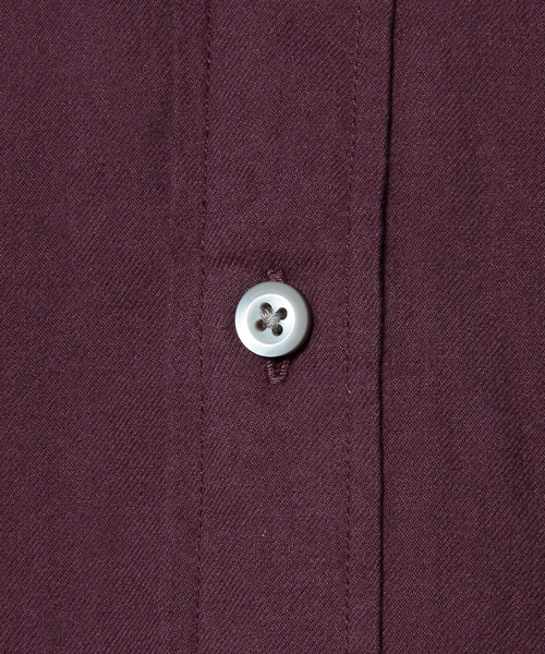 green label relaxing(グリーンレーベルリラクシング)の「B/CRAZY VIYELLA EMBRO シャツ ◆(シャツ/ブラウス・メンズ・ホワイト/ワインレッド/ネイビー/ブラック/オレンジ/パープル・MEDIUM/SMALL/LARGE/X-LARGE/X-SMALL)」の21枚目の写真