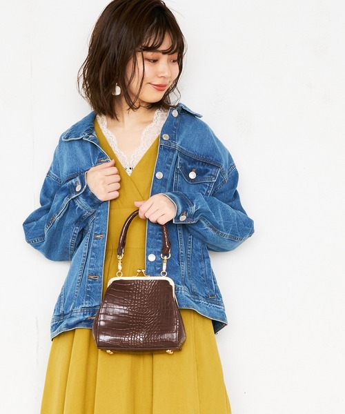 natural couture(ナチュラルクチュール)の「ビッグGジャン(デニムジャケット・レディース・アイボリー/ブルー/サックスブルー・FREE)」の16枚目の写真