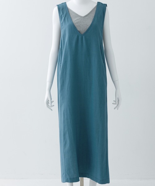 MILKFED.(ミルクフェド)の「CROSS BACK DRESS(ワンピース・レディース・ライトブルー/ベージュ/ライトグリーン・ONE SIZE)」の9枚目の写真