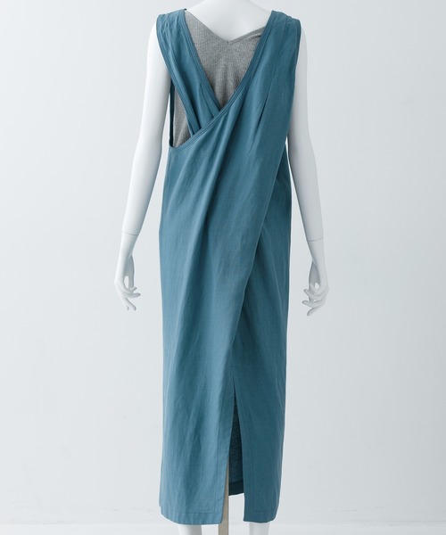MILKFED.(ミルクフェド)の「CROSS BACK DRESS(ワンピース・レディース・ライトブルー/ベージュ/ライトグリーン・ONE SIZE)」の10枚目の写真