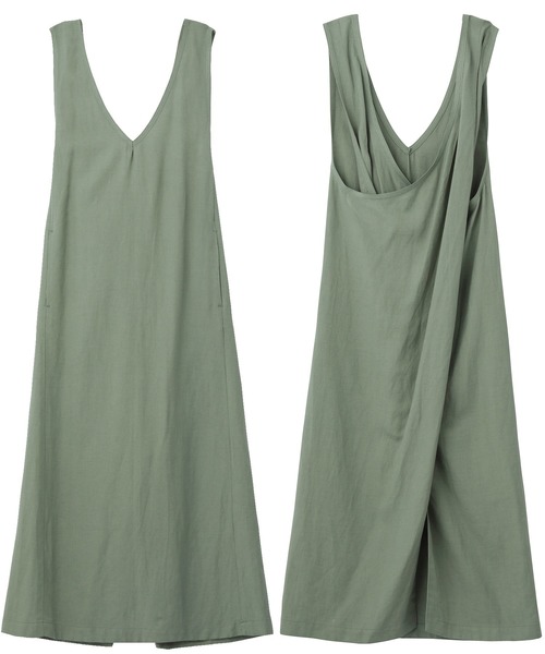 MILKFED.(ミルクフェド)の「CROSS BACK DRESS(ワンピース・レディース・ライトブルー/ベージュ/ライトグリーン・ONE SIZE)」の12枚目の写真