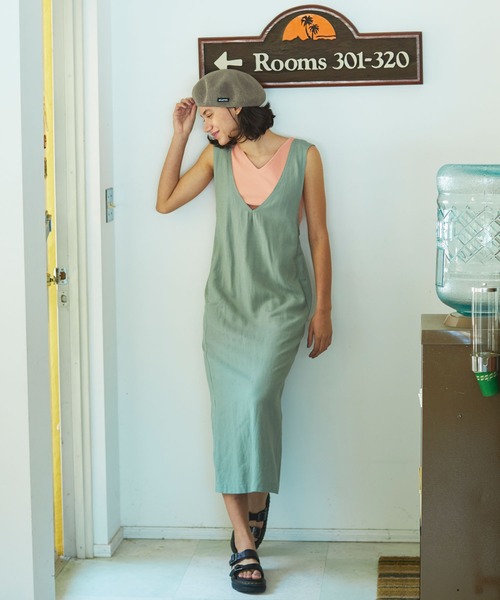 MILKFED.(ミルクフェド)の「CROSS BACK DRESS(ワンピース・レディース・ライトブルー/ベージュ/ライトグリーン・ONE SIZE)」の11枚目の写真