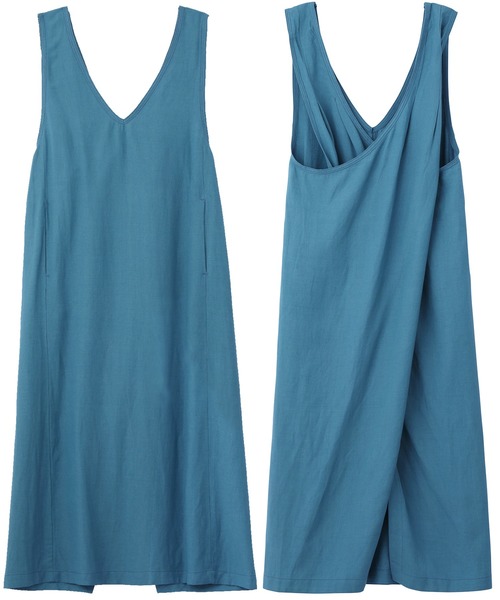 MILKFED.(ミルクフェド)の「CROSS BACK DRESS(ワンピース・レディース・ライトブルー/ベージュ/ライトグリーン・ONE SIZE)」の13枚目の写真