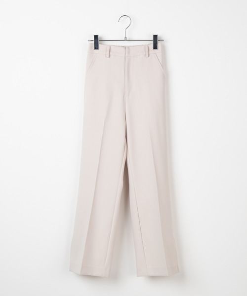 DuKKah（デュカ）の「dukkah/【148cm基準・低身長向け】【セットアップ対応商品】セットアップセミフレアパンツ（スラックス・レディース・ブラック/アイボリー/グリーン系その他・FREE）」の10枚目の写真