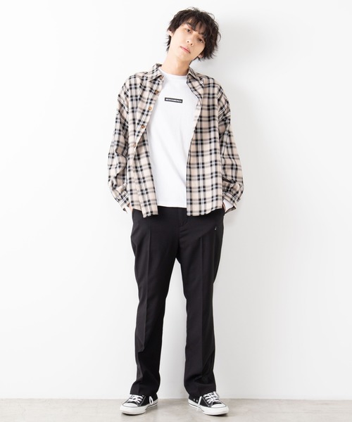 WEGO（ウィゴー）の「WEGO/【セットアップ対応商品】TRチェックシャツ（シャツ/ブラウス・メンズ・ベージュ系その他2/グレー系その他2/ベージュ系その他3・LARGE/MEDIUM）」の8枚目の写真