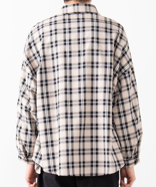 WEGO（ウィゴー）の「WEGO/【セットアップ対応商品】TRチェックシャツ（シャツ/ブラウス・メンズ・ベージュ系その他2/グレー系その他2/ベージュ系その他3・LARGE/MEDIUM）」の5枚目の写真