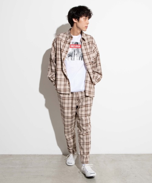 WEGO（ウィゴー）の「WEGO/【セットアップ対応商品】TRチェックシャツ（シャツ/ブラウス・メンズ・ベージュ系その他2/グレー系その他2/ベージュ系その他3・LARGE/MEDIUM）」の20枚目の写真