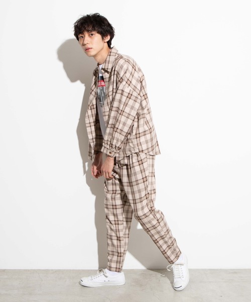 WEGO（ウィゴー）の「WEGO/【セットアップ対応商品】TRチェックシャツ（シャツ/ブラウス・メンズ・ベージュ系その他2/グレー系その他2/ベージュ系その他3・LARGE/MEDIUM）」の19枚目の写真