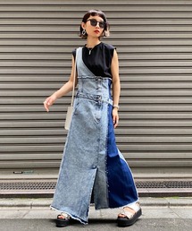 PAGEBOY | ケミカルデニムワンショルワンピース(ワンピース)