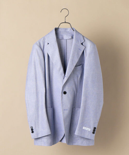 SHIPS（シップス）の「SD: MONTI社製生地 カラミ シャツジャケット（テーラードジャケット・メンズ・ロイヤルブルー/ブルー/ネイビー・LARGE/SMALL/MEDIUM/X-LARGE）」の3枚目の写真