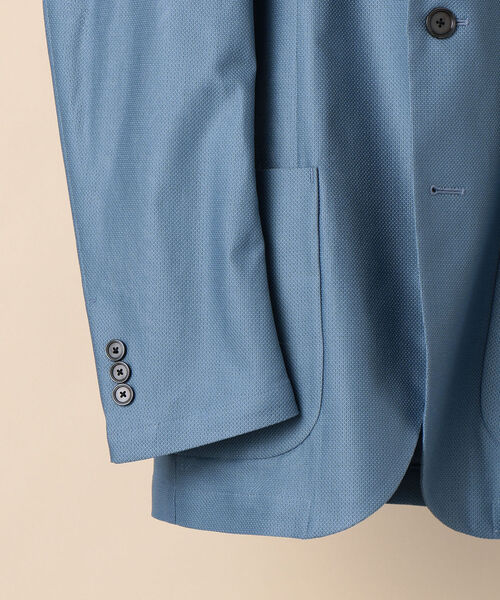 SHIPS（シップス）の「SD: MONTI社製生地 カラミ シャツジャケット（テーラードジャケット・メンズ・ロイヤルブルー/ブルー/ネイビー・LARGE/SMALL/MEDIUM/X-LARGE）」の6枚目の写真