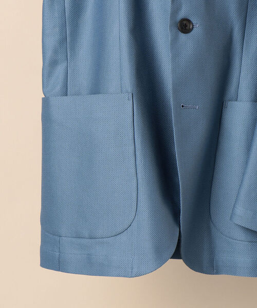 SHIPS（シップス）の「SD: MONTI社製生地 カラミ シャツジャケット（テーラードジャケット・メンズ・ロイヤルブルー/ブルー/ネイビー・LARGE/SMALL/MEDIUM/X-LARGE）」の7枚目の写真