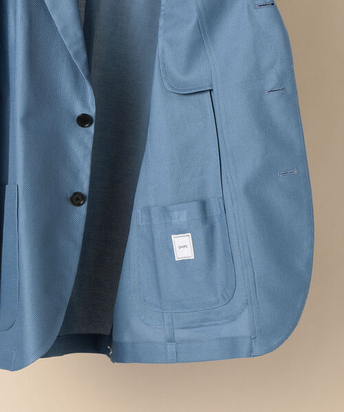 SHIPS（シップス）の「SD: MONTI社製生地 カラミ シャツジャケット（テーラードジャケット・メンズ・ロイヤルブルー/ブルー/ネイビー・LARGE/SMALL/MEDIUM/X-LARGE）」の13枚目の写真