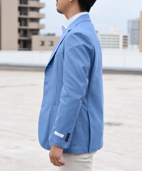 SHIPS（シップス）の「SD: MONTI社製生地 カラミ シャツジャケット（テーラードジャケット・メンズ・ロイヤルブルー/ブルー/ネイビー・LARGE/SMALL/MEDIUM/X-LARGE）」の20枚目の写真