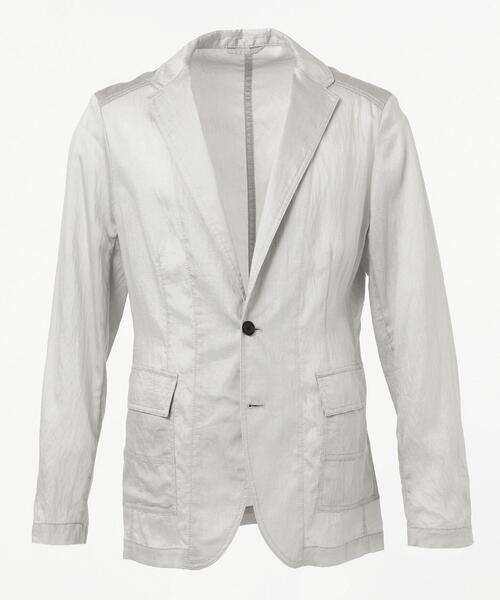 美品！JOSEPH HOMME 超軽量 ストレッチマイヤージャケット 46 薄灰 洗える】ジョゼフオム ストレッチマイヤージャケット 超軽量