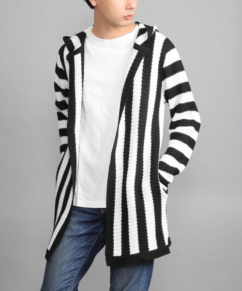 Ss フード付きガウン7gストライプ