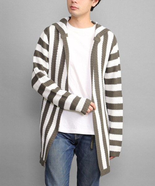 Ss フード付きガウン7gストライプ