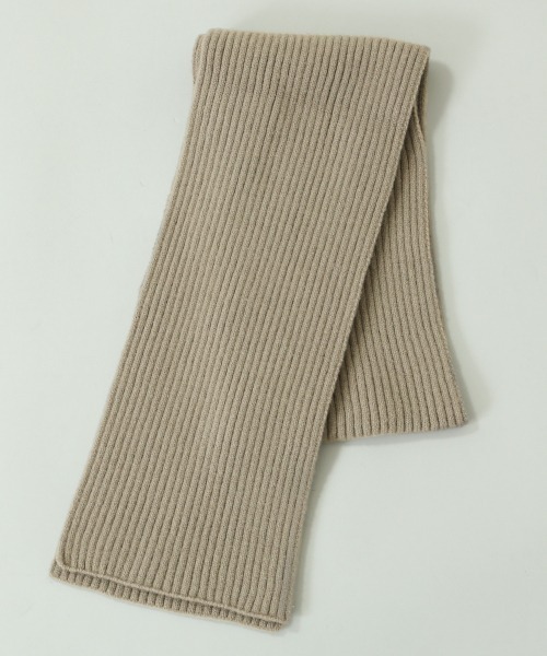 RAGEBLUE（レイジブルー）の「リサイクルヤーンリブマフラー/897647（マフラー・メンズ・ダークグレー/オレンジ/ダークブラウン/マスタード/ネイビー・FREE）」の7枚目の写真