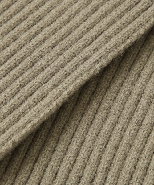 RAGEBLUE（レイジブルー）の「リサイクルヤーンリブマフラー/897647（マフラー・メンズ・ダークグレー/オレンジ/ダークブラウン/マスタード/ネイビー・FREE）」の8枚目の写真