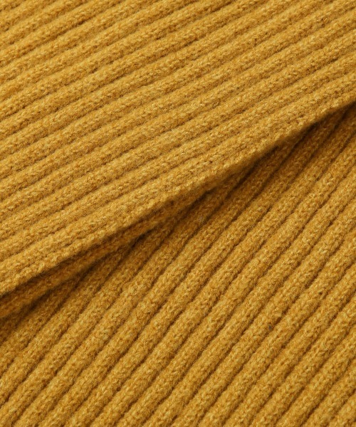 RAGEBLUE（レイジブルー）の「リサイクルヤーンリブマフラー/897647（マフラー・メンズ・ダークグレー/オレンジ/ダークブラウン/マスタード/ネイビー・FREE）」の9枚目の写真