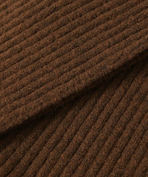 RAGEBLUE（レイジブルー）の「リサイクルヤーンリブマフラー/897647（マフラー・メンズ・ダークグレー/オレンジ/ダークブラウン/マスタード/ネイビー・FREE）」の10枚目の写真