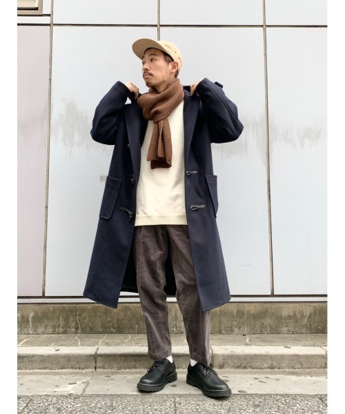 RAGEBLUE（レイジブルー）の「リサイクルヤーンリブマフラー/897647（マフラー・メンズ・ダークグレー/オレンジ/ダークブラウン/マスタード/ネイビー・FREE）」の18枚目の写真