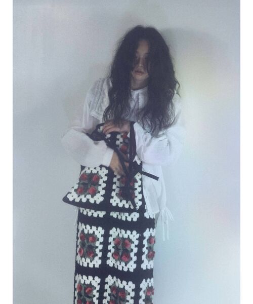 merry jenny❤️Utopia❤️クロシェロングスカー✨クロシェ❤️レア品 merry jenny（メリージェニー）の「Utopiaクロシェトートbag
