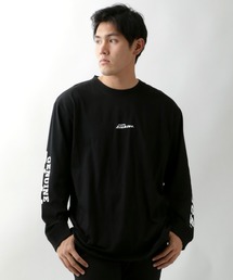 Dickies/ディッキーズ 袖プリント ポケット付ロンT/大きいサイズ