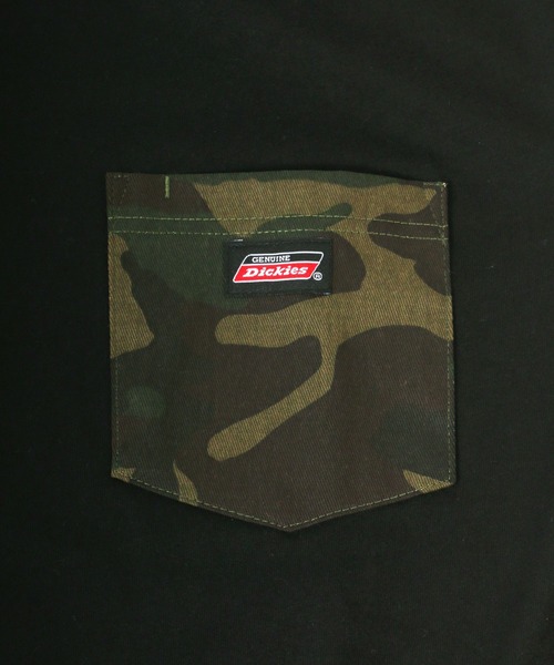 Dickies(ディッキーズ)の「Dickies/ディッキーズ 袖プリント ポケット付ロンT/大きいサイズ(Tシャツ/カットソー・メンズ・ブラック/ブラック系その他/ホワイト/ベージュ・2L/5L/4L/3L)」の6枚目の写真