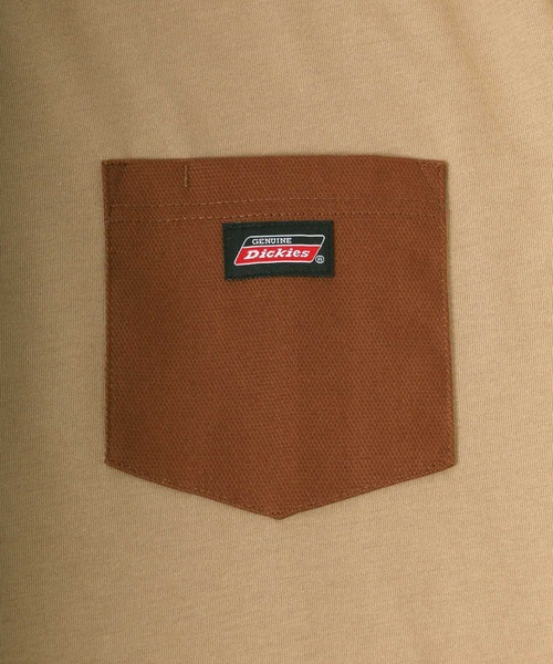 Dickies(ディッキーズ)の「Dickies/ディッキーズ 袖プリント ポケット付ロンT/大きいサイズ(Tシャツ/カットソー・メンズ・ブラック/ブラック系その他/ホワイト/ベージュ・2L/5L/4L/3L)」の9枚目の写真