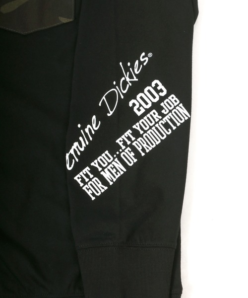 Dickies(ディッキーズ)の「Dickies/ディッキーズ 袖プリント ポケット付ロンT/大きいサイズ(Tシャツ/カットソー・メンズ・ブラック/ブラック系その他/ホワイト/ベージュ・2L/5L/4L/3L)」の5枚目の写真