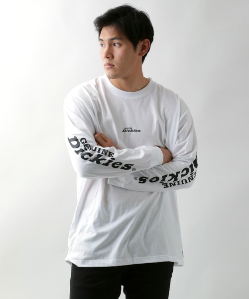 Dickies(ディッキーズ)の「Dickies/ディッキーズ 袖プリント ポケット付ロンT/大きいサイズ(Tシャツ/カットソー・メンズ・ブラック/ブラック系その他/ホワイト/ベージュ・2L/5L/4L/3L)」の12枚目の写真