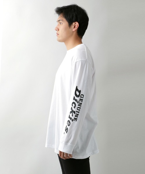 Dickies(ディッキーズ)の「Dickies/ディッキーズ 袖プリント ポケット付ロンT/大きいサイズ(Tシャツ/カットソー・メンズ・ブラック/ブラック系その他/ホワイト/ベージュ・2L/5L/4L/3L)」の15枚目の写真