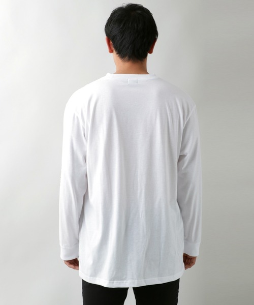 Dickies(ディッキーズ)の「Dickies/ディッキーズ 袖プリント ポケット付ロンT/大きいサイズ(Tシャツ/カットソー・メンズ・ブラック/ブラック系その他/ホワイト/ベージュ・2L/5L/4L/3L)」の16枚目の写真