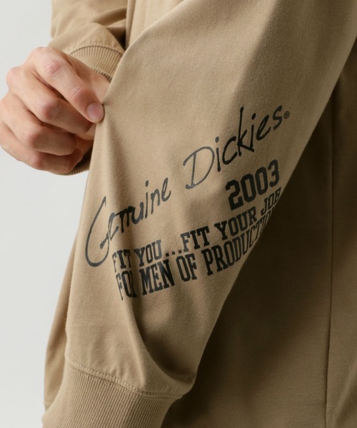Dickies(ディッキーズ)の「Dickies/ディッキーズ 袖プリント ポケット付ロンT/大きいサイズ(Tシャツ/カットソー・メンズ・ブラック/ブラック系その他/ホワイト/ベージュ・2L/5L/4L/3L)」の22枚目の写真
