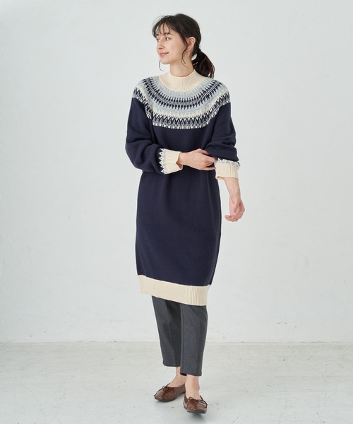 セール ノルディックニットワンピース ワンピース Earth Music Ecology アースミュージックアンドエコロジー のファッション通販 Zozotown