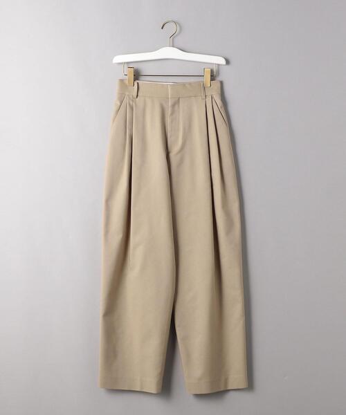 BEAUTY&YOUTH UNITED ARROWS(ビューティーアンドユースユナイテッドアローズ)の「BY TRADITIONAL シャンブレータックパンツ(その他パンツ・レディース・ベージュ/ダークグリーン・36/38)」の18枚目の写真