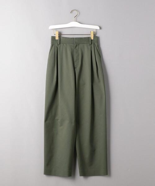 BEAUTY&YOUTH UNITED ARROWS(ビューティーアンドユースユナイテッドアローズ)の「BY TRADITIONAL シャンブレータックパンツ(その他パンツ・レディース・ベージュ/ダークグリーン・36/38)」の5枚目の写真