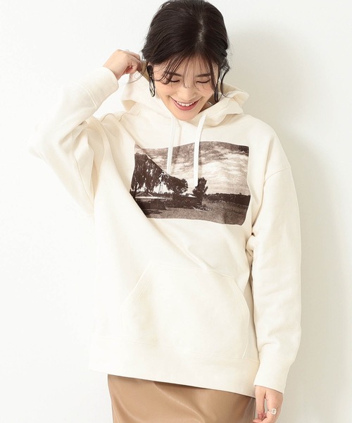 セール Beams プリント Lights Beams フォト プリント フーディー パーカー フォト Beams Lights ビームスライツ のファッション