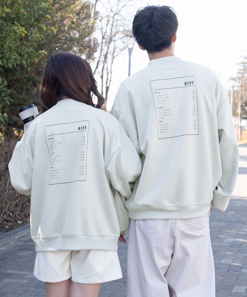 PairPair(ペアペア)の「cafemenuプリントP/O(ユニセックス)(Tシャツ/カットソー・メンズ・アイボリー/ブルーグレー/グリーン/モカ・MEDIUM/LARGE)」の4枚目の写真