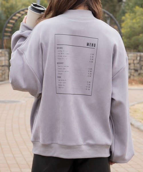 PairPair(ペアペア)の「cafemenuプリントP/O(ユニセックス)(Tシャツ/カットソー・メンズ・アイボリー/ブルーグレー/グリーン/モカ・MEDIUM/LARGE)」の9枚目の写真