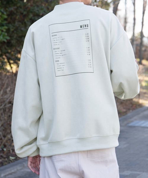 PairPair(ペアペア)の「cafemenuプリントP/O(ユニセックス)(Tシャツ/カットソー・メンズ・アイボリー/ブルーグレー/グリーン/モカ・MEDIUM/LARGE)」の8枚目の写真