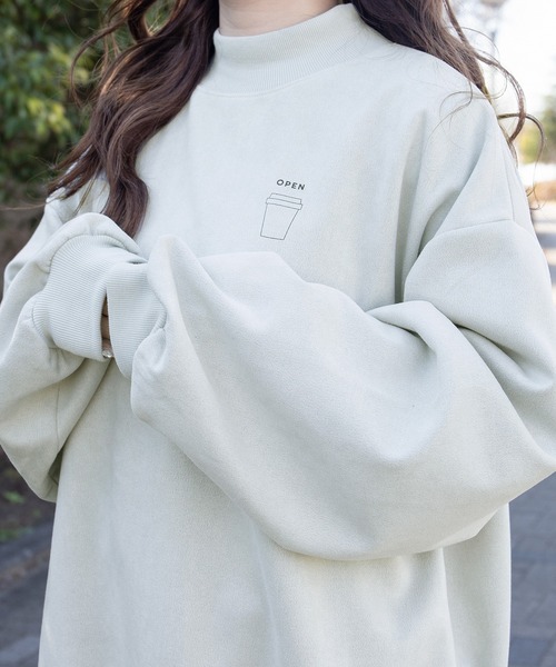 PairPair(ペアペア)の「cafemenuプリントP/O(ユニセックス)(Tシャツ/カットソー・メンズ・アイボリー/ブルーグレー/グリーン/モカ・MEDIUM/LARGE)」の19枚目の写真