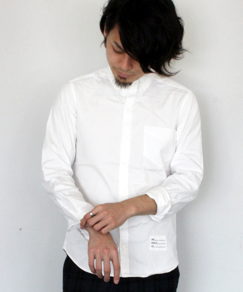 ivory court（アイボリーコート）の「◆BEZオックスボタンダウンロングスリーブ（シャツ/ブラウス・メンズ・ホワイト/サックスブルー・36/38/40）」の2枚目の写真