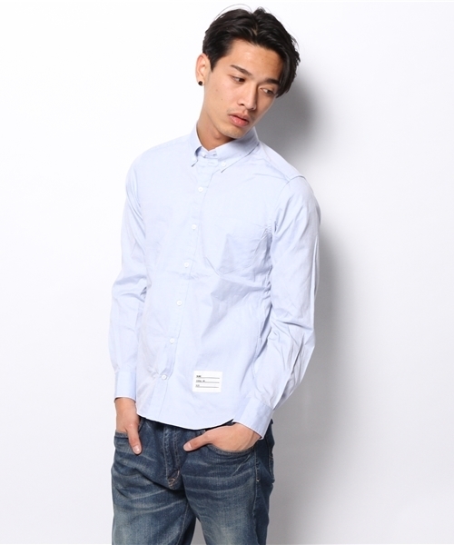 ivory court（アイボリーコート）の「◆BEZオックスボタンダウンロングスリーブ（シャツ/ブラウス・メンズ・ホワイト/サックスブルー・36/38/40）」の12枚目の写真