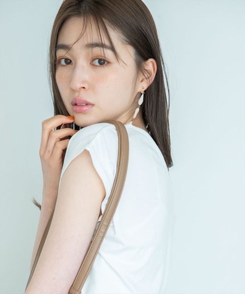 WILLSELECTION(ウィルセレクション)の「マーブル4連ロングイヤリング(イヤリング・レディース・ピンク/アイボリー・FREE)」の2枚目の写真