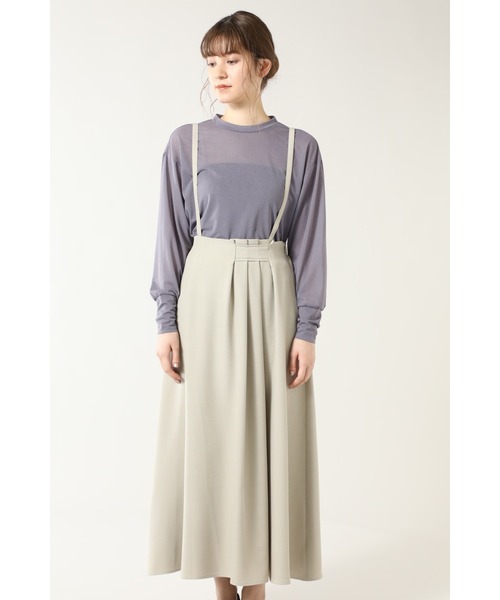美品❣️ROSE BUD ローズバット❣️サロペットロングスカート ROSE BUD（ローズバッド）の「サスペンダー付ロングスカート